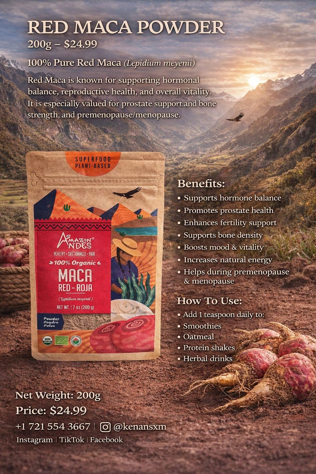 Red Maca Root